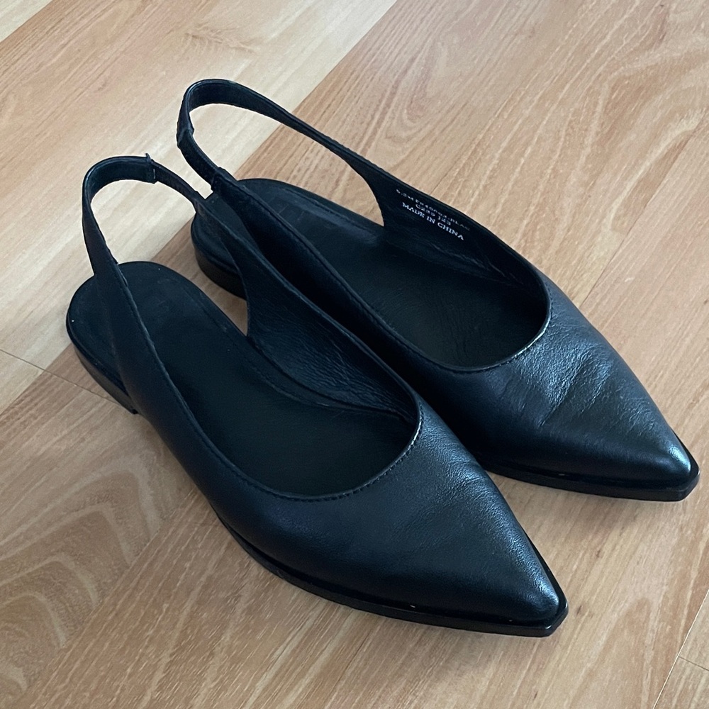 FRYE sling back pointed toe flats
